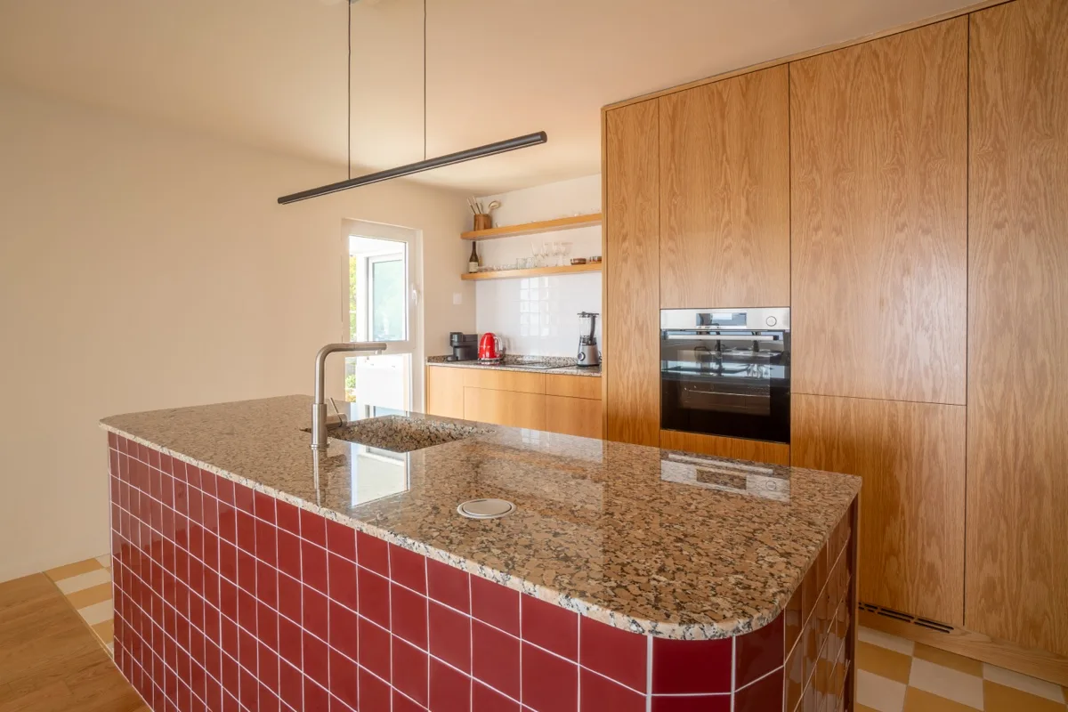 A detail of the SMEG-equipped kitchen at Horizon Living